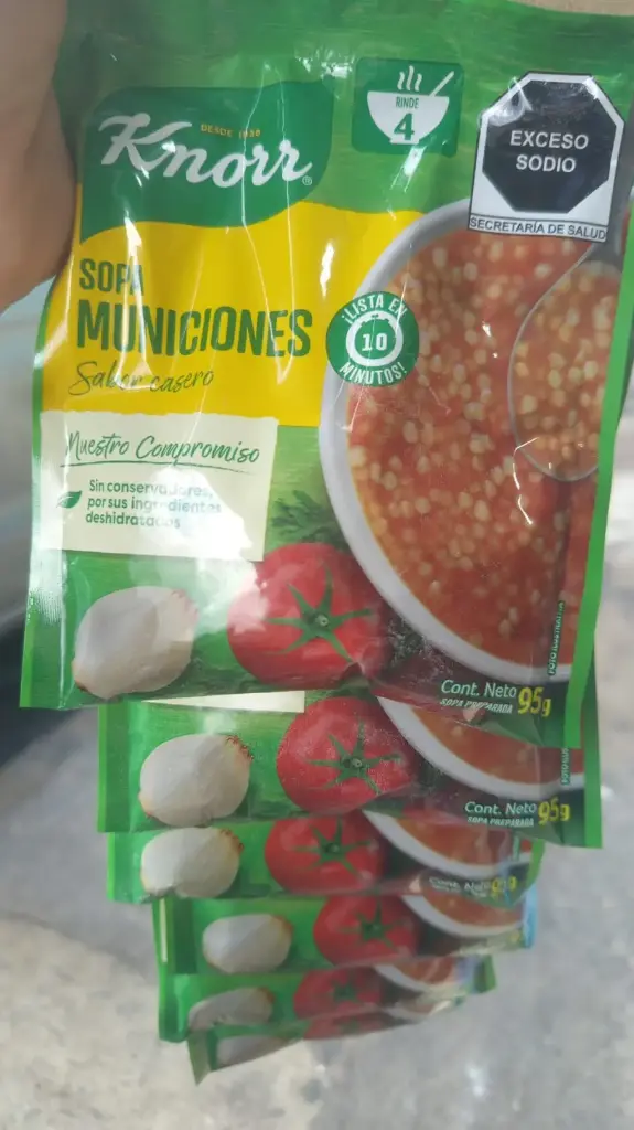 Sopa munición 95g, knorr, tira