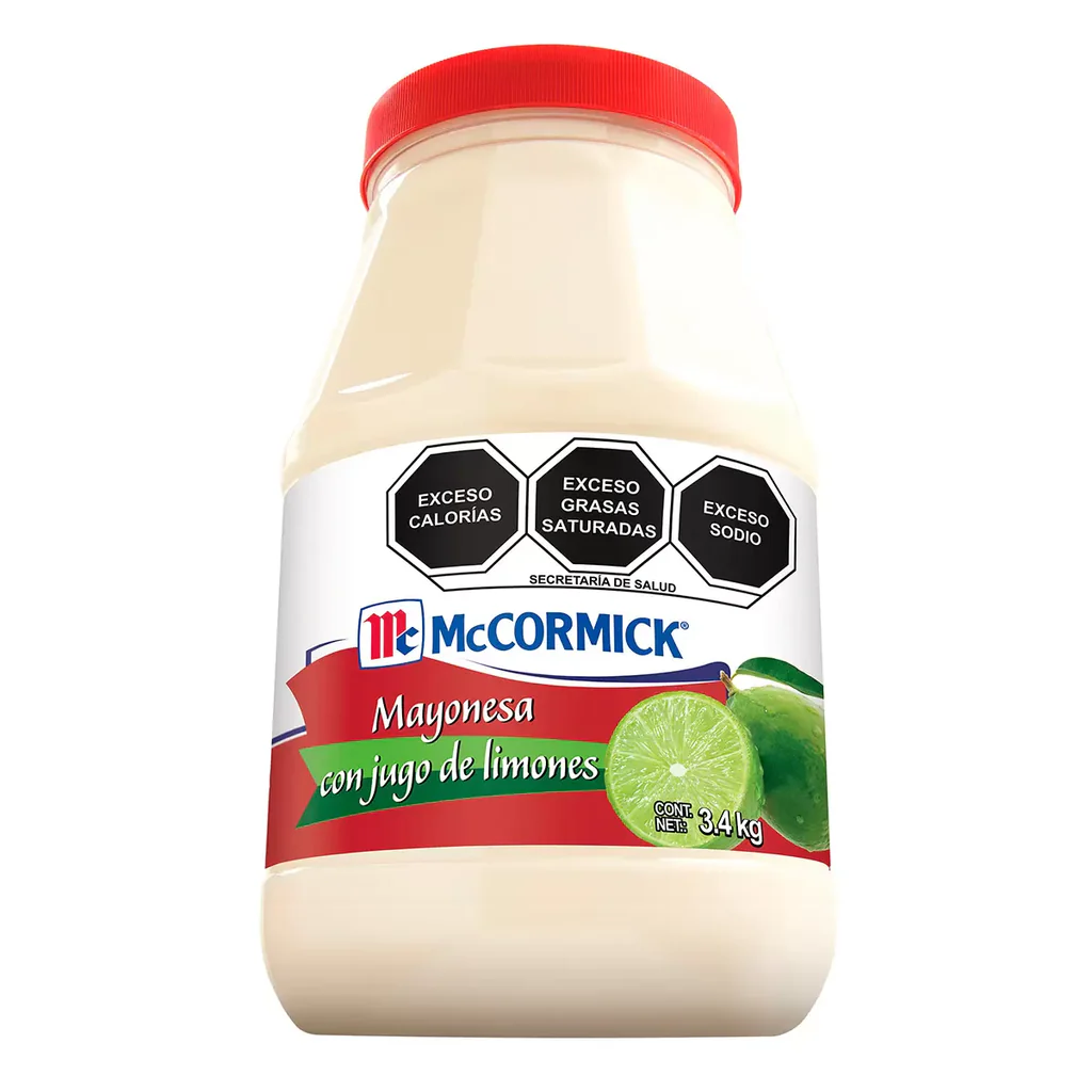 Mayonesa con limón de 3.4kg 4pz, Mccormick, caja