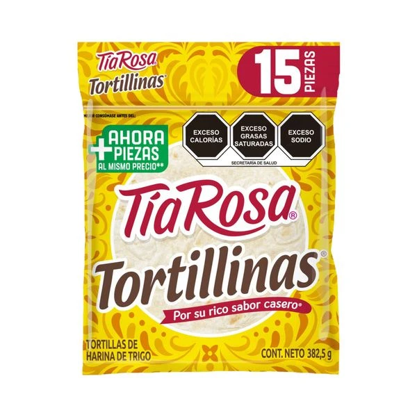 tortillinas tia rosa 15 piezas