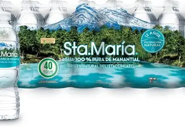 agua natural de 500 ml, 12 pack