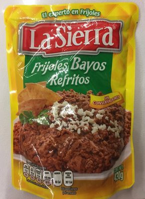 Frijoles bayos refritos 473g, la sierra, pz