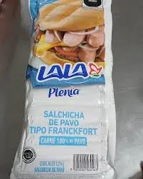[1350C] Salchicha de pavo frankfurt 2.2 kg, lala, pieza